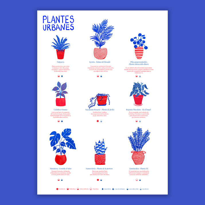Urban plants poster