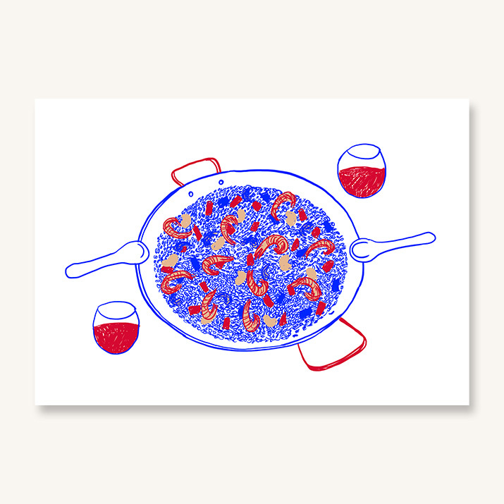 Paella para dos - print