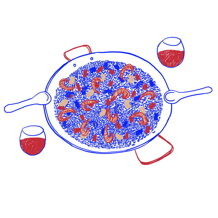 Paella para dos - print