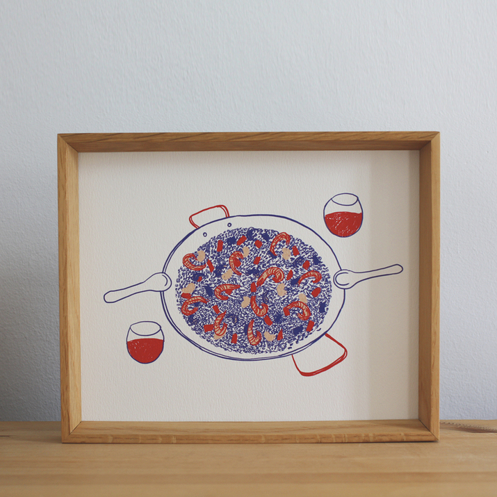 Paella para dos - print