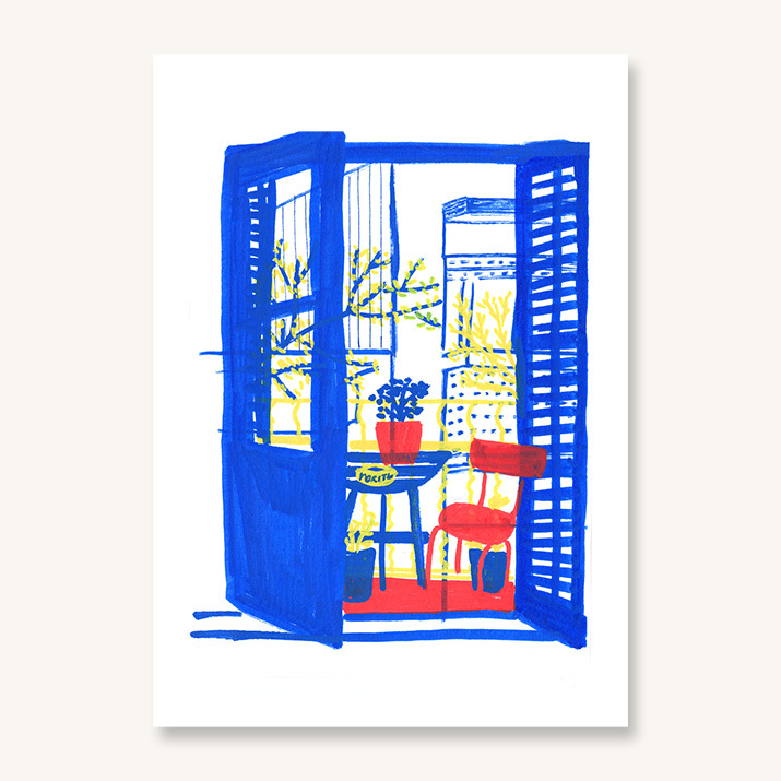 Balcó de Gràcia - print