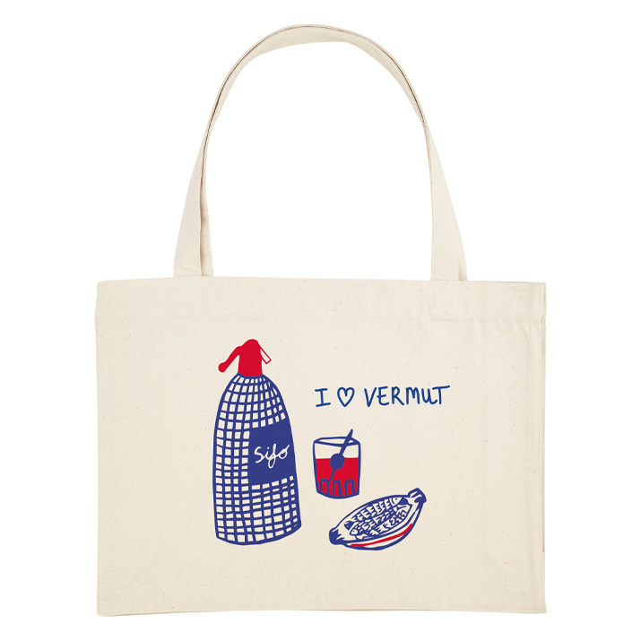 Tote bag "I love vermut" - XL