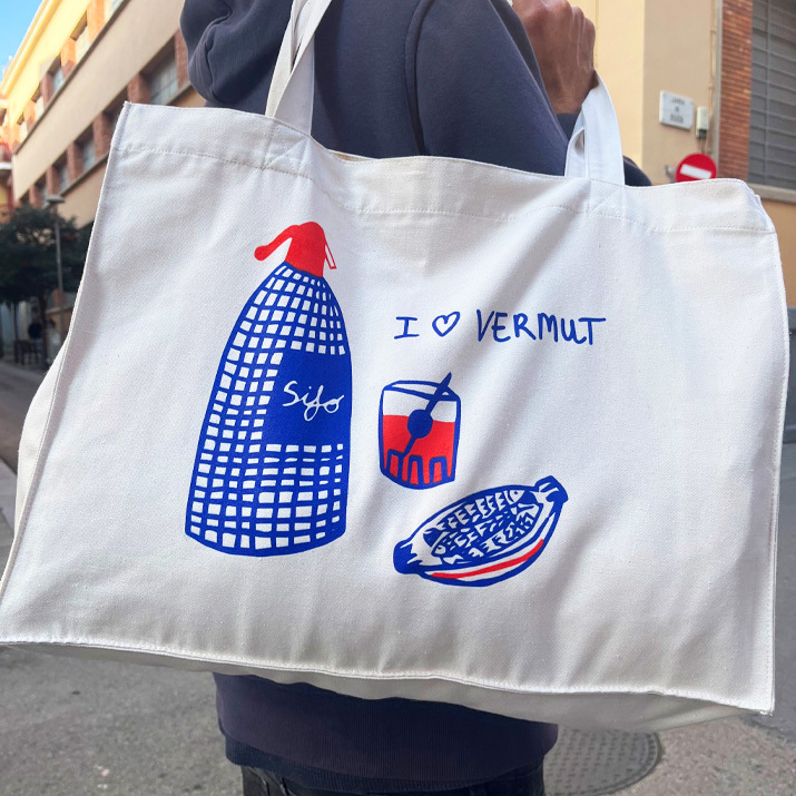 Tote bag "I love vermut" - XL