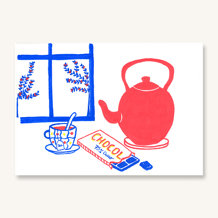 Té y choco - Giclée