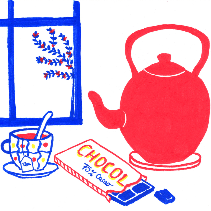 Té y choco - Giclée